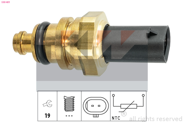 Senzor,temperatura lichid de racire 530 401 KW
